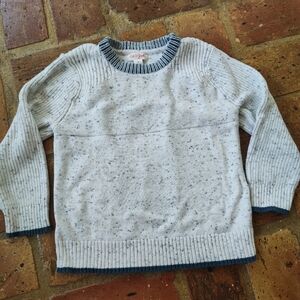 🔴5/$10 Cat & Jack Speckled White and Blue Sweater
